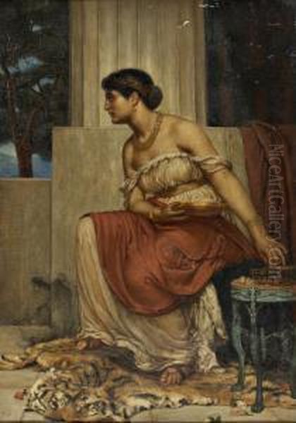 Circe Assistindo Ao Desembarque De Ulisses Oil Painting by Thomas Riley