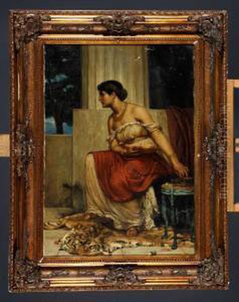 Circe Aguardando A Chegada De Ulisses Oil Painting by Thomas Riley