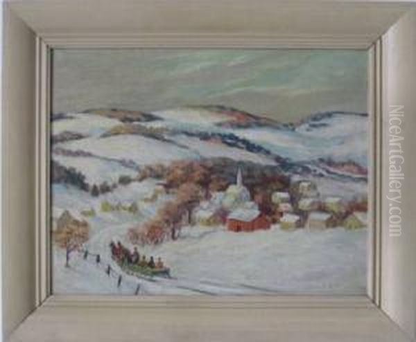 Winter Morning Pride Oil Painting by Louisa Serena Rimer