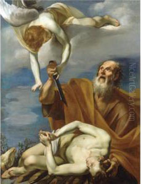 The Sacrifice Of Isaac Oil Painting by Orazio Riminaldi