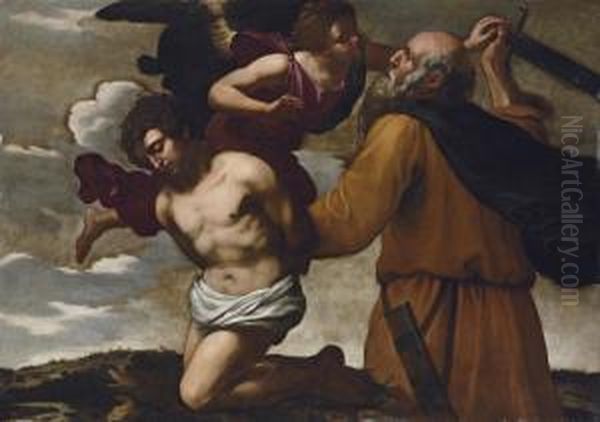 The Sacrifice Of Isaac Oil Painting by Orazio Riminaldi