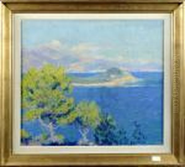 Paysage Mediterraneen Oil Painting by Lucien Rion