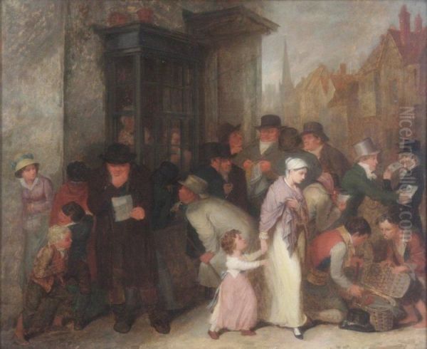 The Post Office, Letters Of Grief And Joy Oil Painting by Edward Villiers Rippingille