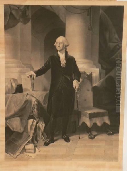 Portrait Of Washington Oil Painting by Alexander Hay Ritchie