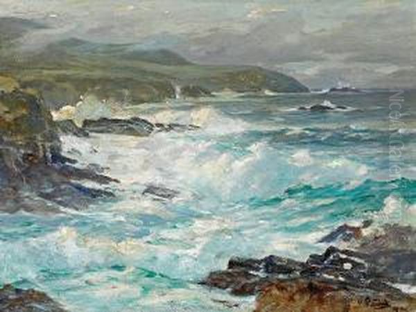 Carmel Coast Range Oil Painting by William Frederick Ritschel