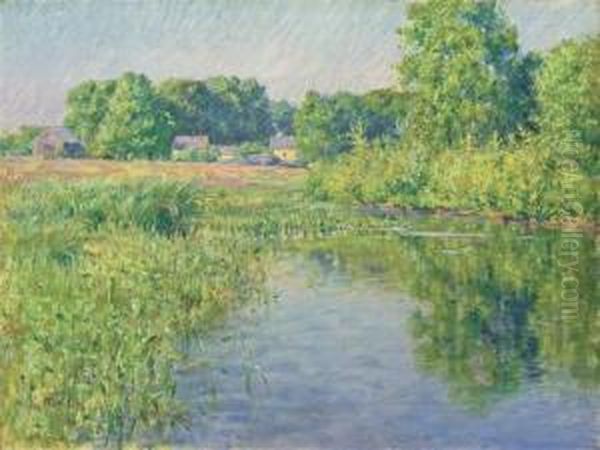 Summer Reflections Oil Painting by Louis Ritter