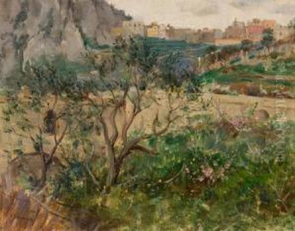 View Of Capri Oil Painting by Louis Ritter