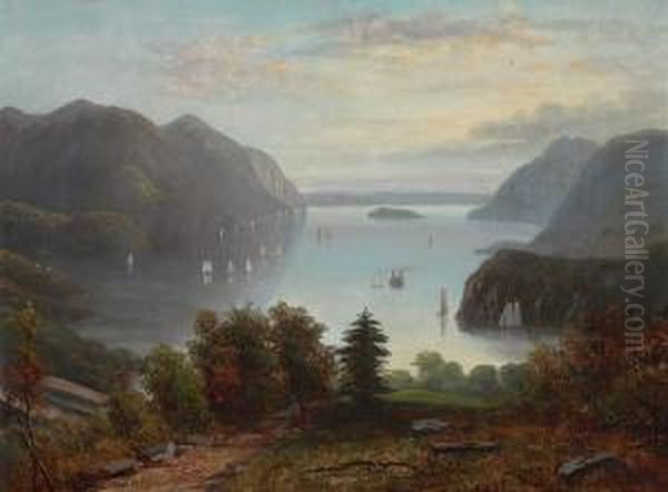 View Of West Point, New York Oil Painting by Paul I Ritter