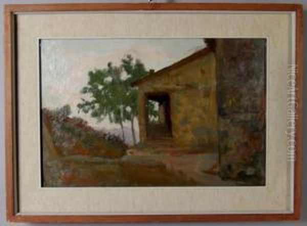 Cascinale Oil Painting by Egidio Riva