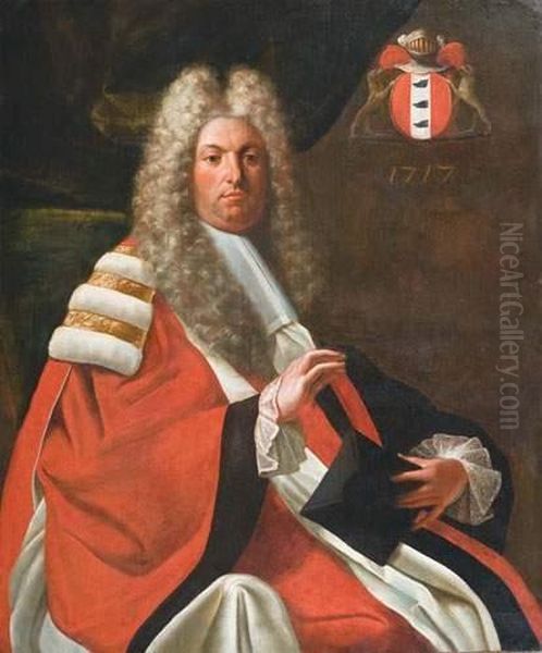 Portrait De Pierre-jacques De Villepigue Oil Painting by Antoine Rivalz