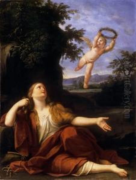 Penitent Magdalena Oil Painting by Marco Antonio Rizzi