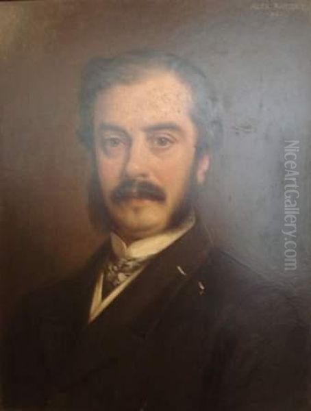 Portrait D'homme Oil Painting by Alexandre Robert