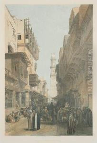 Mosque El Mooristan. Cairo Oil Painting by David Roberts