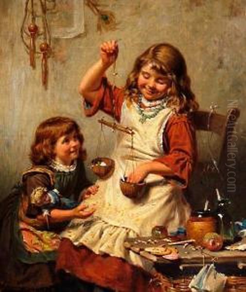 A Good Customer Oil Painting by Edwin Thomas Roberts