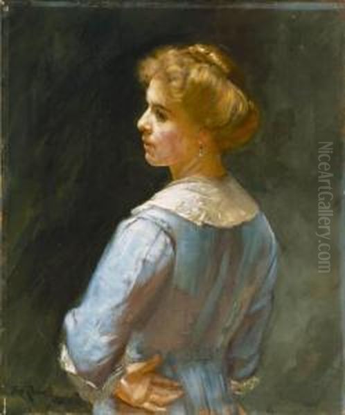 Ada Bancroft Oil Painting by Thomas William Roberts