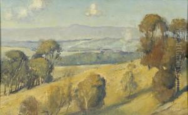 (dandenong Landscape) Oil Painting by Tom Roberts