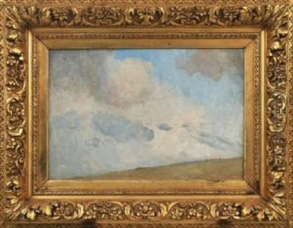 Cloud Study Oil Painting by Tom Roberts