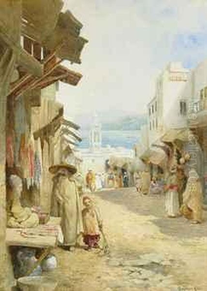 The Bead Seller, Tangiers Oil Painting by Charles Robertson