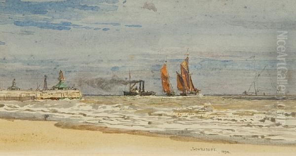 Lowestoft Oil Painting by Henry Robertson