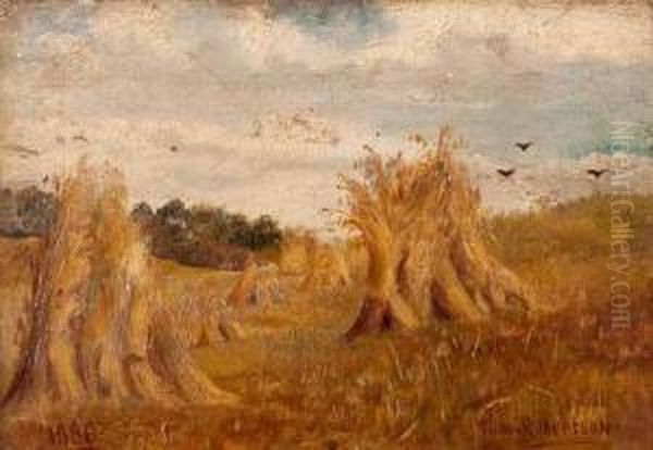 Wheatfield, Baird's Farm Oil Painting by Tom Robertson