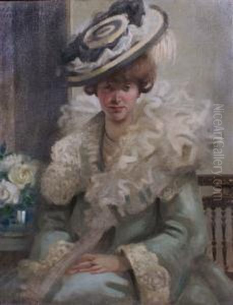 A Portrait Of A Lady Oil Painting by Walford Graham Robertson