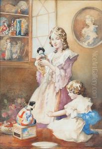 The China Cupboard Oil Painting by Charles F. Robinson