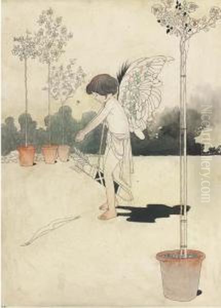 The Winged Archer Oil Painting by Charles Robinson