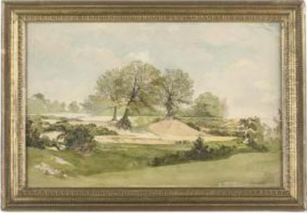 Hampstead Heath Oil Painting by Edward W. Robinson