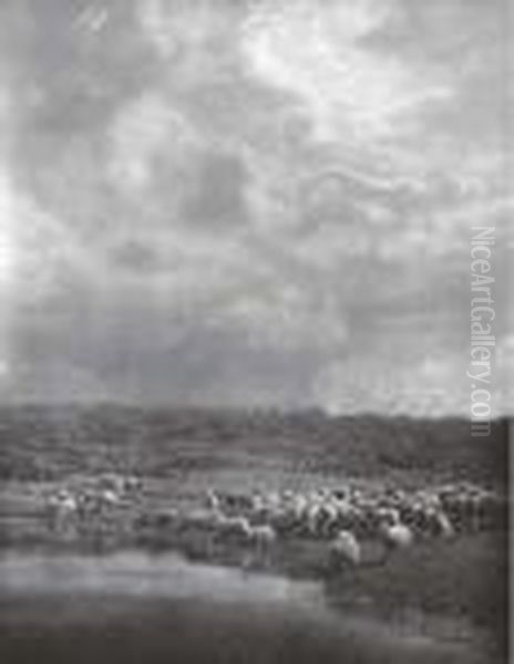 Storm Clearing Off Oil Painting by Henry Peach Robinson