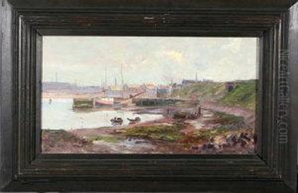 Carr Rock, Spittal, Berwick-upon-tweed Oil Painting by H.L. Robinson