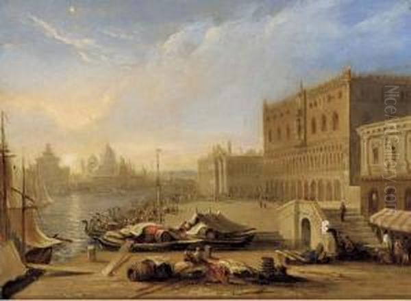 The Doges' Palace Oil Painting by William Robinson