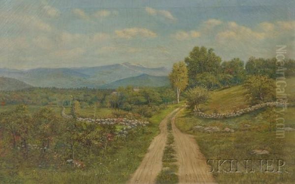 New England Landscape Oil Painting by William T. Robinson