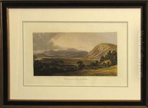 Grampian Mountains Oil Painting by George Fennel Robson