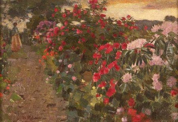 The Flower Border by William Robson