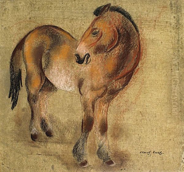 Le Cheval Oil Painting by Camille Roche