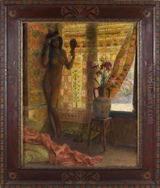 Le Miroir Oil Painting by Georges Antoine Rochegrosse