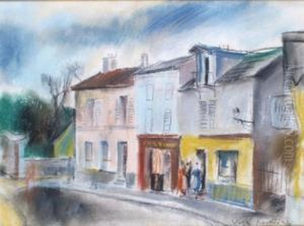 Montmartre Oil Painting by Vera Rockline