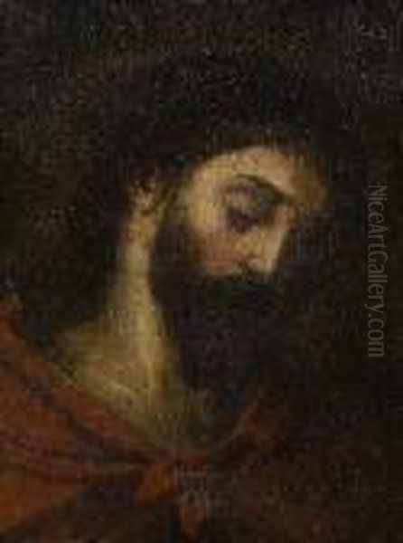 Faz De Cristo Oil Painting by Eugenio Oliva Rodrigo