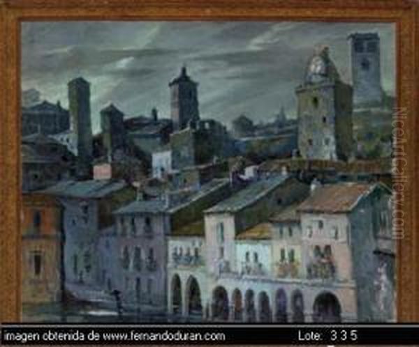 Sin Titulo Oil Painting by Jose Maria Rodriguez Acosta