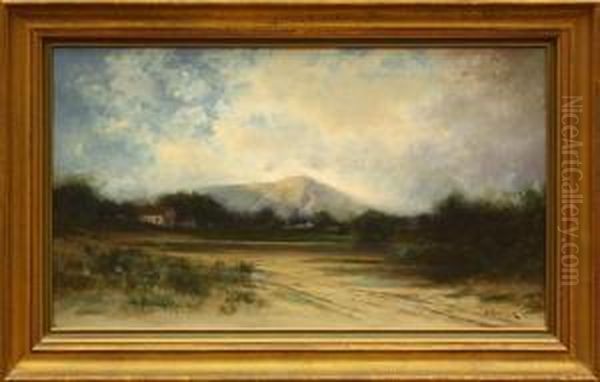 Mt.tamalpais With House In Distance Oil Painting by Alfred C. Rodriguez