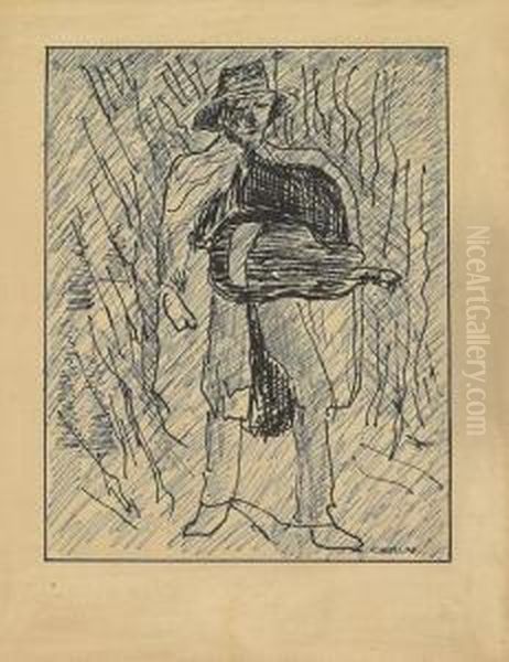 Juglar Con Zanfona by Alfonso Rodriguez Castelao