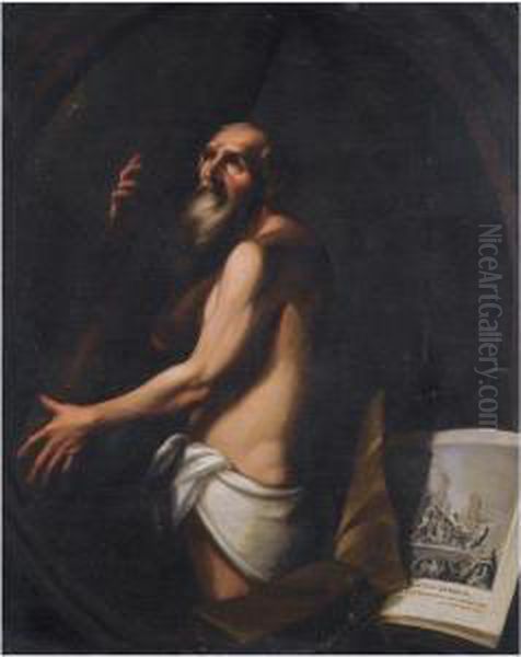 Saint Andrew Oil Painting by Juan Rodriguez Juarez