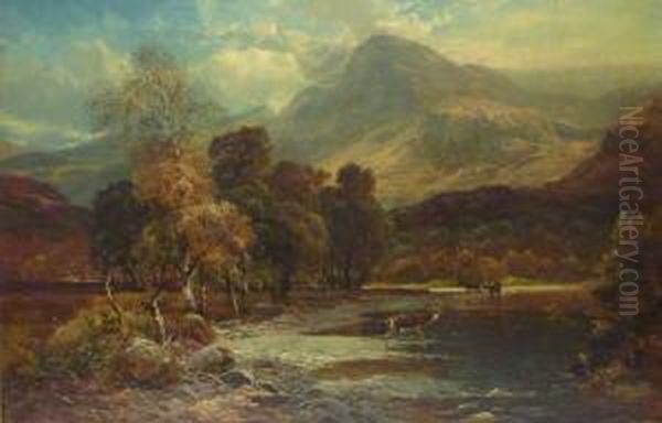 Silver Strand Loch Katrine Oil Painting by Clarence Roe