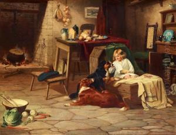 The Highland Breakfast Oil Painting by Robert Henry Roe