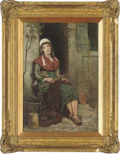 The Fisherman's Wife Oil Painting by Walter Herbert Roe