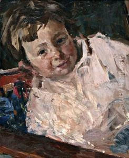 Kinderportret Van Erna Siegel Oil Painting by Albert Roelofs