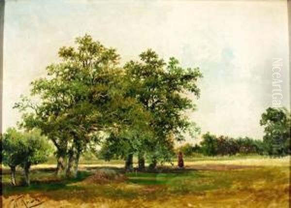 Boomrijk Landschap Oil Painting by Willem Roelofs