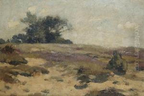 Heathland Oil Painting by Louis Albert Roessingh