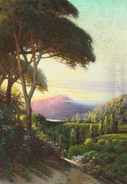 A Marin Landscape Oil Painting by Charles Albert Rogers