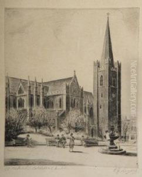 St. Patrick's Catherdral, Dublin Oil Painting by Edward James Rogers